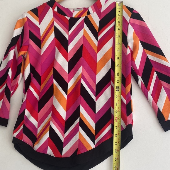 Attitude zigzag multicolored print top, Size XS/S - Picture 7 of 7